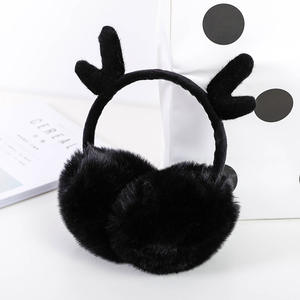 Peluche couvre-oreilles en dessin animé pour enfants, 3d, animaux, cerf, en peluche, couvre-oreilles, chauds - Product Image 2