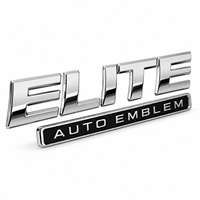 Emblème de voiture personnalisé en plastique ABS chromé 3D, logo OEM ODM, autocollant de badge automobile, accessoire de style extérieur résistant aux intempéries