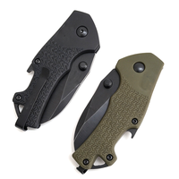 Couteau pliant multifonctionnel de poche EDC de haute qualité avec manche en plastique et lame en acier 5CR pour le camping, la pêche et les activités de plein air
