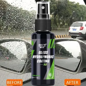 HGKJ S2 Glass Long Lasting Ceramic Windshield Nano Hydrophobic Protection Coating Safe Driving Clear Vision Car Accessories