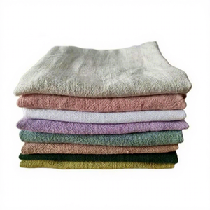 <span class=keywords><strong>Serviette</strong></span> de bain en <span class=keywords><strong>lin</strong></span> français tissé avec logo personnalisé pour les voyages, douche, lavage à la pierre, pur, biologique, écologique, hautement absorbant, séchage rapide - Product Image 1