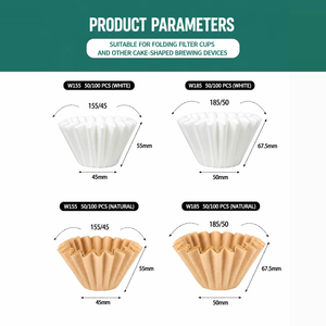 Filtro de Café Desechable Redondo en Forma de Pastel para Cafetería, Venta al por Mayor de Fábrica - Product Image 4