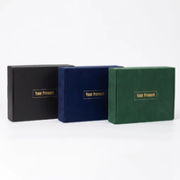 Boîte cadeau en kraft rigide biodégradable et recyclable, fermeture magnétique, doublure en éponge, couvercle noir, épaisseur 2 mm, taille personnalisée