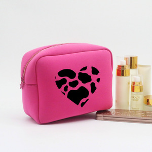 High-End Large Capacity <b>Makeup</b> Skincare <b>Storage</b> Bag Modern Simple Lipstick Organizer Waterproof Zipper Convenient Fashion Diving - Product Image 3