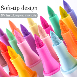 Pennarelli Acrilici con Doppia Punta Morbida in Confezione |   <span class=keywords><strong>Colori</strong></span> vivaci opachi di grande capacità, che non sbiadiscono, per studenti e artisti che disegnano - Product Image 2