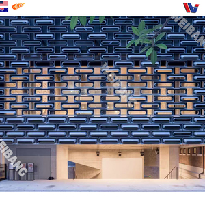 Designs architecturaux modernes, murs-rideaux, panneaux composites bois-plastique personnalisés, textures de décoration en bois, écologiques - Product Image 2