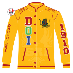 High Quality Daughters Of Isis Racing Jacket <b>Men</b> Chenille Embroidery Leather Sleeves Custom Baseball Letterman Varsity Jacket - Product Image 1