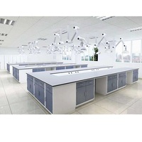 Postes de travail de laboratoire chimique de haute qualité, banc mural de laboratoire, table de laboratoire en acier