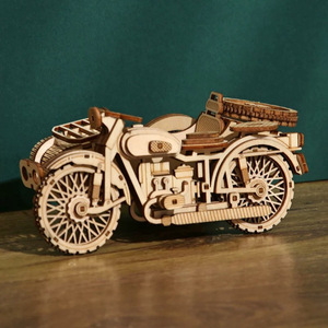 Jeu de puzzle de combat cérébral <span class=keywords><strong>en</strong></span> <span class=keywords><strong>bois</strong></span> 3D à assembler soi-même, <span class=keywords><strong>tricycle</strong></span> et voiture, jouet éducatif créatif pour les enfants de 14 ans et plus, ensemble de défis logiques - Product Image 4