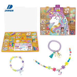 Kit de fabrication de bijoux en <span class=keywords><strong>perles</strong></span> de luxe <span class=keywords><strong>pour</strong></span> filles, ensemble de création de bracelets et de colliers <span class=keywords><strong>pour</strong></span> un divertissement créatif et le développement de la motricité fine - Product Image 1