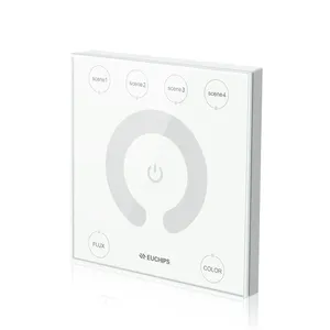 Delicate Touch Dimmer Color Temperature Adjustment Smooth Glass Panel Euchips Dali Controller