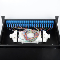 Meilleur prix 2U 19 pouces Boîtier de terminaison fibre optique à montage en rack coulissant SC/UPC FOPP 48 ports Panneau de brassage fibre optique TCP