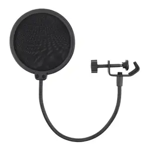 Filtre Pop de Microphone en Spray, maille de protection contre le vent, pour enregistrement, radiodiffusion, accessoires, 4 pièces