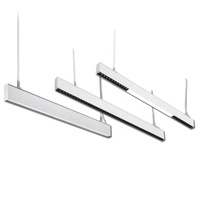 DALI Moderne Mince En Aluminium Bureau LED Lustre Blanc Froid Dimmable Plafond Mural Pendentif Luminaire 3 Ans