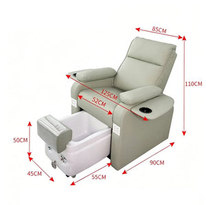 Fauteuils de pédicure électriques de luxe avec massage intégré, fauteuil spa pour les pieds avec USB, mobilier de salon de beauté, station de pédicure inclinable - Product Image 3
