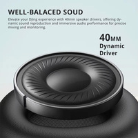 Lantronlife M27 Casque DJ professionnel 2.5mm 3.5mm Écouteurs de studio filaires pour l'enregistrement de musique Écouteurs pour la musique