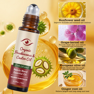 Mélange <span class=keywords><strong>d</strong></span>'huiles essentielles à appliquer en roll-on avec encens et ricin pour massage des <span class=keywords><strong>yeux</strong></span> et du corps 10ml Vente en gros - Product Image 3