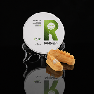 Bloque de Zirconia Rondcera Pro-ML 5D 800MPa-1350MPa con Translucidez Variable y Gradiente de Intensidad Natural - Product Image 2
