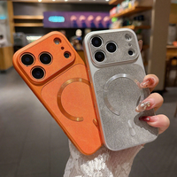 Étui de chargement sans fil antichoc magnétique en PC gaufré, design professionnel tendance, pour iPhone 17 16 15 14 13 12 11 Pro Max