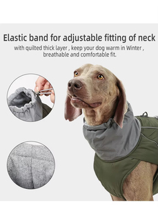 Vêtements pour grands chiots, style classique, costume imperméable pour chien, motif uni, fabriqué par un fabricant d'articles pour animaux de compagnie - Product Image 5