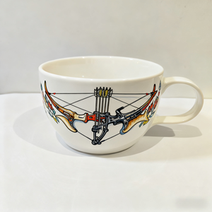 Mug à café en céramique fait main - Design d'arc à poulies de tir à l'arc peint à la main - Cadeau de vacances parfait - Product Image 3