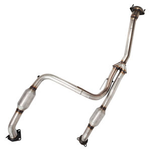 Auspuff anlage Universal Y-Rohr Edelstahl Y-Rohr Adapter 3 "Single 2.75" Anschluss für Katalysator - Product Image 3