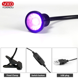 10w Led Nail Lights Sèche Lampe UV Ultraviolet Flexible Clip-On Bureau Mini USB Gel Durcissement Manucure Pédicure Salon Outils - Product Image 4