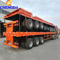 Nouveau Usagé 2 3 4 Essieux 60 Tonnes 80 Tonnes 40 pieds 45 pieds Remorque Semi-Remorque Plateau Porte-Conteneurs Camions à Vendre