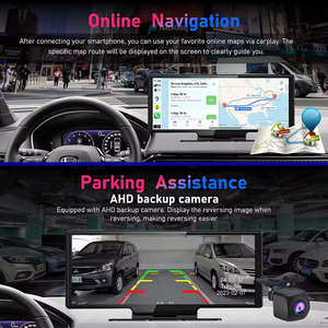 Oem \ ODM 4k FM 10.26 ''xe máy ảnh không dây Carplay Android tự động thông minh Màn hình hiển thị cảm ứng Dash cam cho xe ô tô - Product Image 3