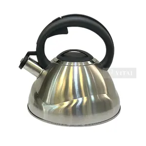 المطبخ الكلاسيكية تلميع الفضة 3l صفير غلاية مياه حار مقبض من النايلون الفولاذ المقاوم للصدأ صفير غلاية