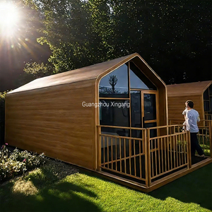 Villa de luxe au design moderne, préfabriquée à installation rapide, avec structure tubulaire carrée en acier galvanisé, alimentée à l'énergie solaire, pour bureau et chambre. - Product Image 3