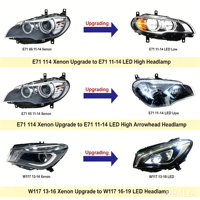 Phare avant xénon noir OE 2048204159 2048204259 pour Mercedes Classe C W204 C63 AMG 2008-2010, ensemble de phares avant de voiture