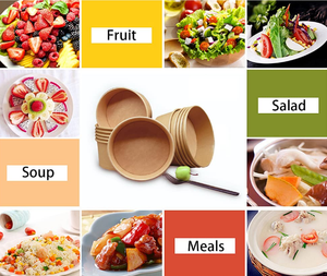 ถ้วยกระดาษคราฟท์ใส่ไอศกรีมสำหรับงานปาร์ตี้แบบใช้แล้วทิ้งถ้วยกระดาษขนมใส่ขนมหวานใส่โยเกิร์ตสำหรับงานเลี้ยงวันเกิดงานแต่งงาน - Product Image 3