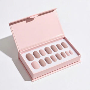 กล่องของขวัญ FX Scatola Regalo ระดับไฮเอนด์ สำหรับเล็บปลอมสีชมพู กล่องแม่เหล็กสำหรับเล็บปลอม - Product Image 1