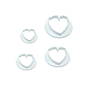 Lixsun 4 pièces/ensemble <span class=keywords><strong>pivoine</strong></span> fleurs Cutter Embosser Fondant outils gâteau Sugarcraft décoration piston Cutter ensembles timbre moule - Product Image 5