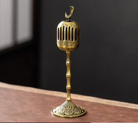 Brûleur d'encens en métal en forme de pie creuse, diffuseur de parfum de bois de santal, porte-encens à refoulement