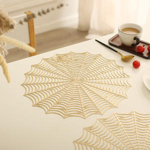 Tappetino da tavolo in stile europeo, Design di ragnatela di Halloween, tappetino da tavolo in PVC Anti-scottatura e antiscivolo per ristoranti e alberghi - Product Image 4