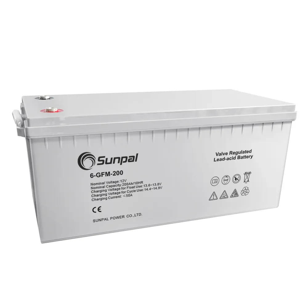 Sunpal — batterie au plomb, 5 pièces, 6 Gfm, 12V, 200ah, 10hr, avec Terminal F1