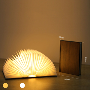 Portable Novelty Led Folding <strong>Book</strong> Lamp 5 Colors to <strong>Switch</strong> Usb Rechargeable <strong>Book</strong> Lights Wooden Cover Smart Lights <strong>Book</strong> - Product Image 6