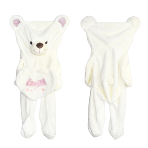 Su misura orsacchiotto di orsacchiotto di orsacchiotto vuoto <span class=keywords><strong>con</strong></span> pelli di <span class=keywords><strong>cuore</strong></span> non imbottito orsacchiotto che tiene la pelle del <span class=keywords><strong>cuore</strong></span> - Product Image 2