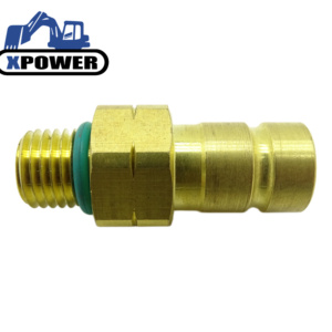 วาล์วเก็บตัวอย่างน้ำมัน 8C3446 รุ่น 8C-3446 สำหรับรถขุดตีนตะขาบ 725 730 740 วาล์วเก็บตัวอย่างของเหลวขนาด 7/16-20 อะไหล่ - Product Image 1