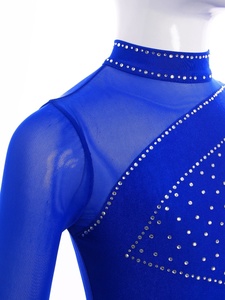 Tenue de danse pour filles de 6 à 16 ans, vêtements d'entraînement de gymnastique, costume de patinage artistique, justaucorps avec short, leggings et bandeau - Product Image 3