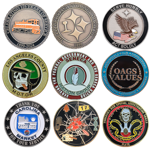 निर्माता कस्टम प्राचीन कॉपर प्लेटिंग 2 डी और 3 डी धातु चुनौती सिक्के रेशम स्क्रीन प्रिंटिंग के साथ जस्ता मिश्र धातु - Product Image 4