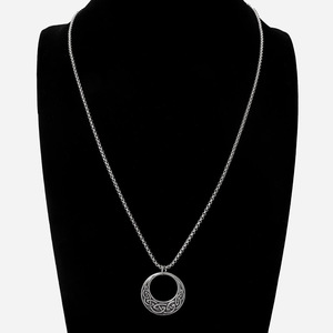 Venta al por mayor de collar de colgante con diseño de nudos celtas vikingos personalizados, zinc aleado nórdico retro, WZU056, - Product Image 3