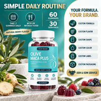Gummies Maca Plus pour le volume et le galbe des fesses, le tonus et le remodelage corporel avec formule à base de racine de Maca, soin quotidien de bien-être féminin OEM