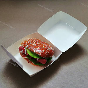 Boîte d'emballage <span class=keywords><strong>à</strong></span> <span class=keywords><strong>emporter</strong></span> <span class=keywords><strong>de</strong></span> <span class=keywords><strong>restaurant</strong></span> imprimé <span class=keywords><strong>de</strong></span> logo personnalisé taille usine frites hamburger burger poulet frit avec gaufrage - Product Image 4