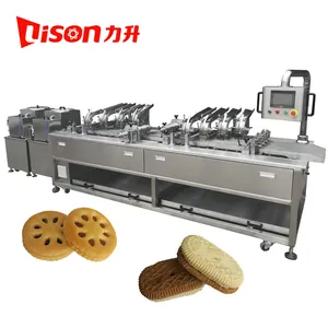 Machine pour sandwich et biscuits à la crème, dispositif à quatre étages avec convoyeur