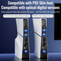Ventilateur de refroidissement AOLION avec port USB 3.0 pour console PS5 Slim, trois ventilateurs, haute efficacité, accessoire fin P5