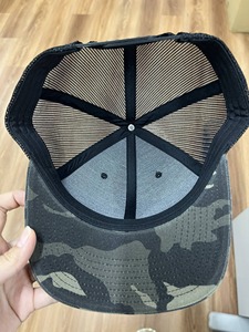 Canada Maple Leaf Camo Trucker Hat, 6-Panel Mesh Back Snapback <b>Cap</b>, Breathable <b>Waterproof</b> Woven Patch Outdoor Sun Hat Unisex - Product Image 6