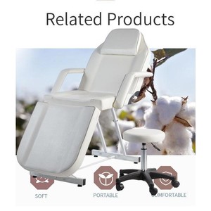 Masaje facial Spa Altura ajustable Salón <span class=keywords><strong>de</strong></span> belleza <span class=keywords><strong>Centro</strong></span> Cama facial plegable con silla - Product Image 6